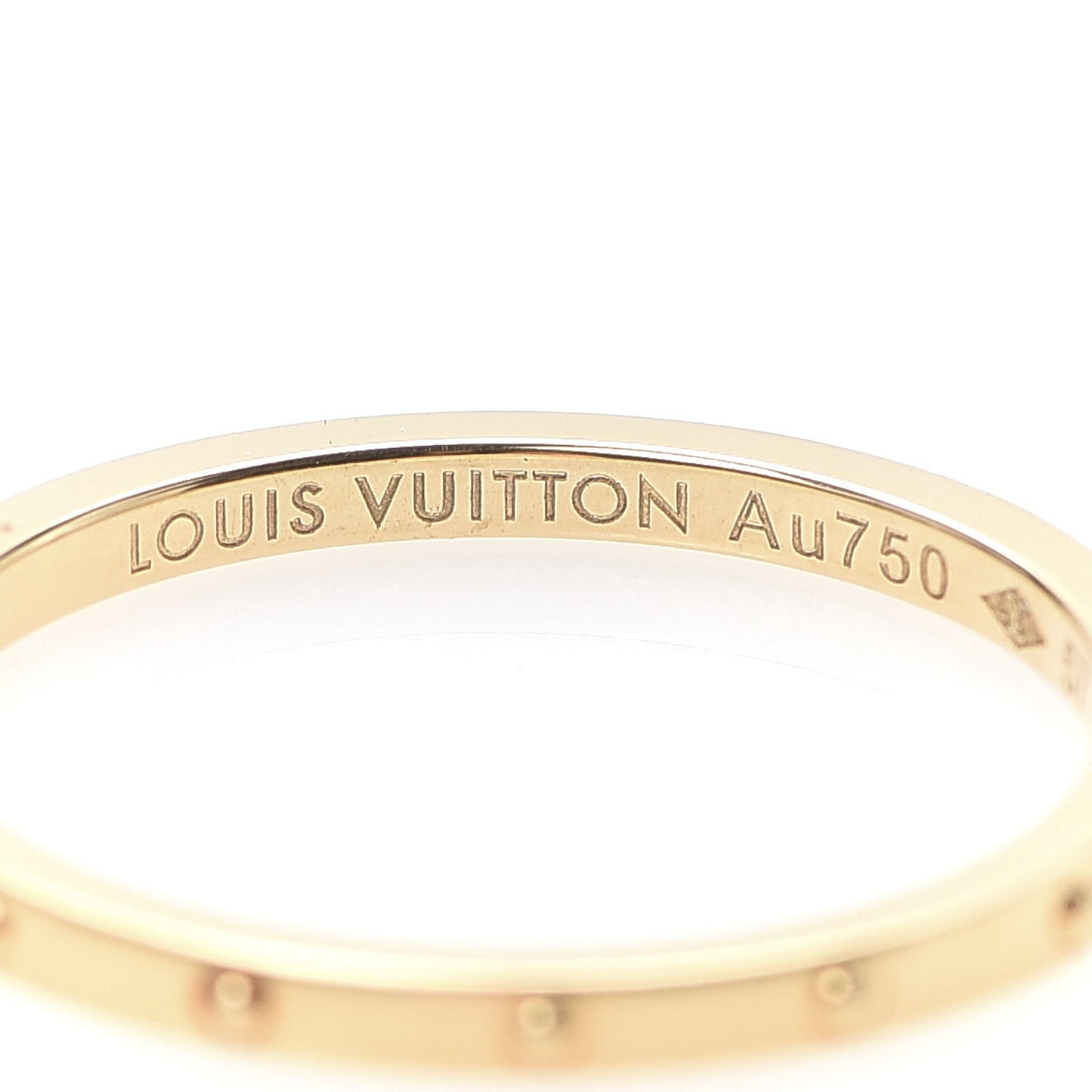 18K Yellow Gold Mini Band Ring 57 8