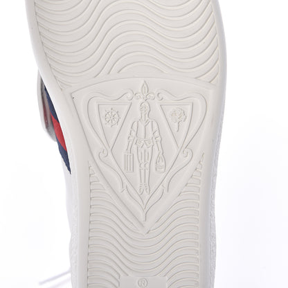 Gucci Calfskin Ayers Web Crystal LOVED Womens New Ace Sneakers 36 White 7 of 9