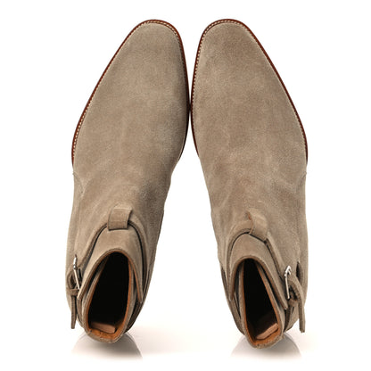 Saint Laurent Jodhpur Suede Mens Wyatt 30 Boots 41 New Sigaro 2 of 10