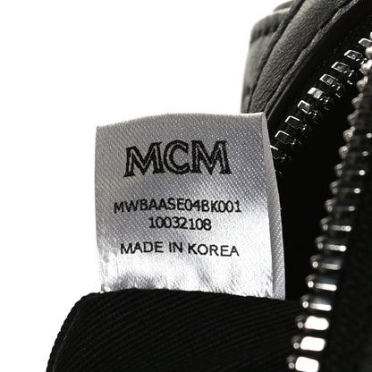 MCM Calfskin Ottomar Monogram Essential Boston Bag Black 7 of 13