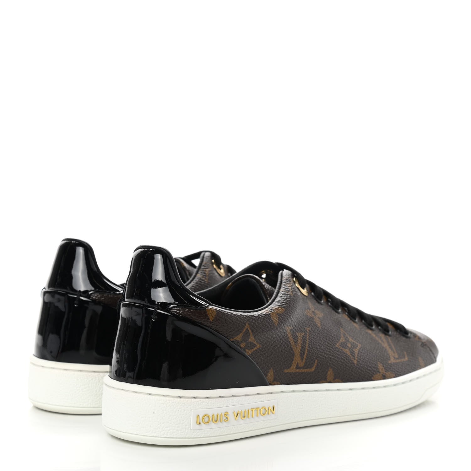 Louis Vuitton Patent Monogram Frontrow Sneakers 36 4 of 8