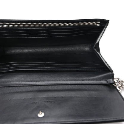 Christian Dior Patent Cannage Lady Dior Rendezvous Wallet On Chain Black 5 of 10