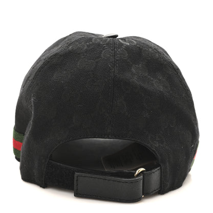Gucci Monogram Web Baseball Hat XL Black 5 of 9