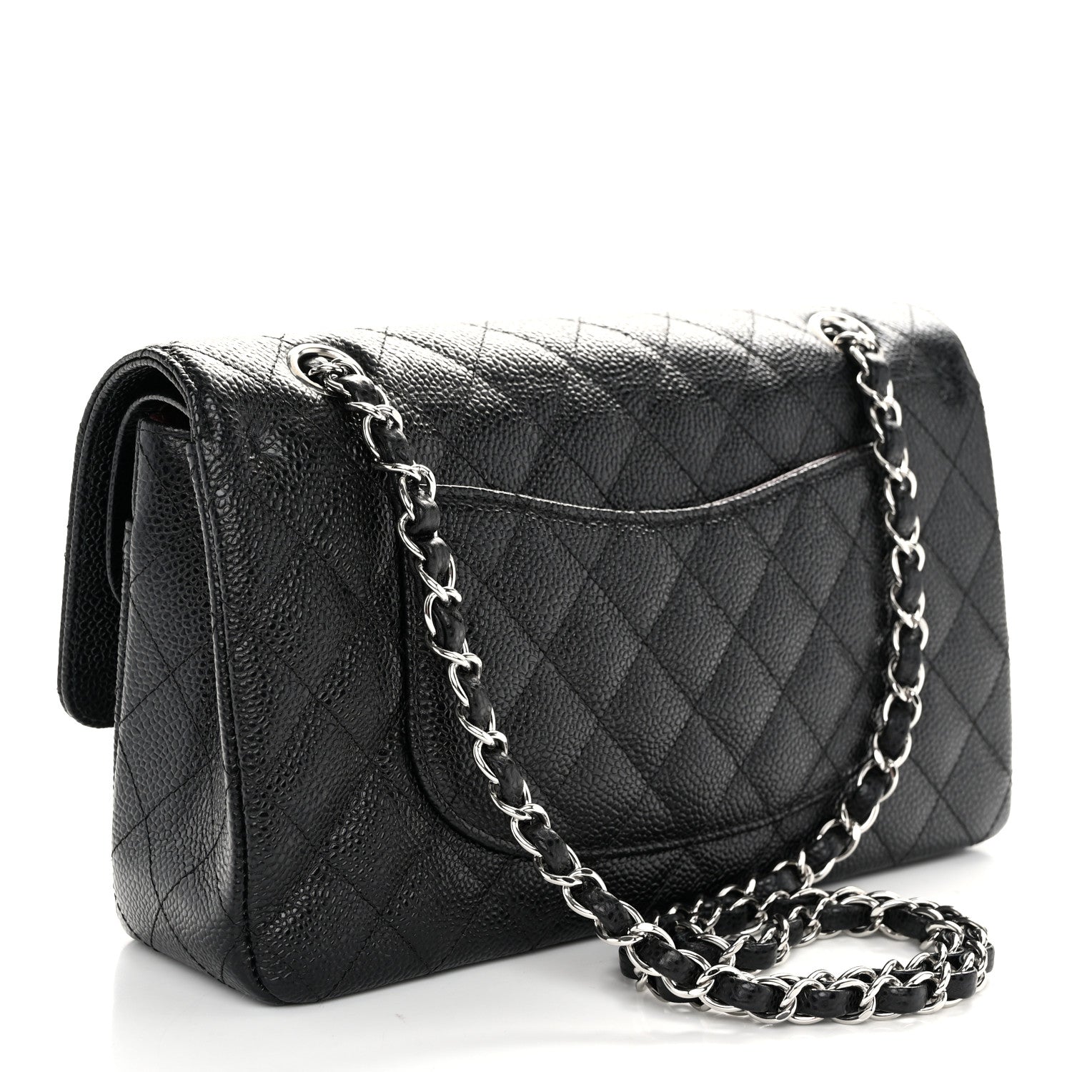 Chanel Caviar Quilted Medium Double Flap Black 3 of 10