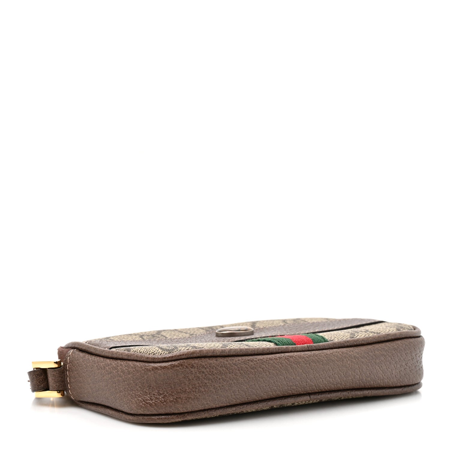 Gucci GG Supreme Monogram Ophidia Phone Case Wristlet Brown Brown 4 of 9