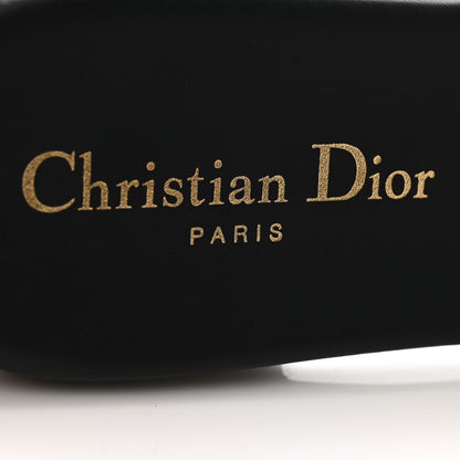 Christian Dior Canvas Embroidered Dway Mules Slide Sandals 39 Deep Blue 5 of 9