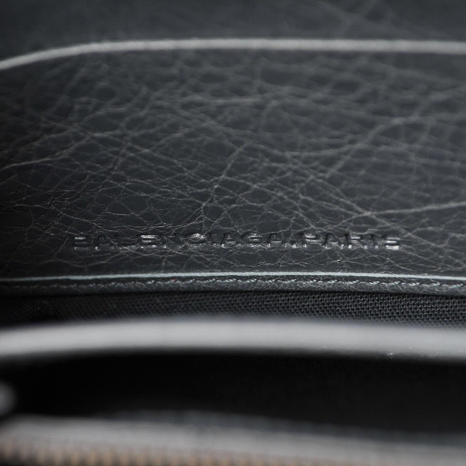 Balenciaga Agneau Classic Hardware Continental Zip Around Wallet Gris Tarmac 6 of 9