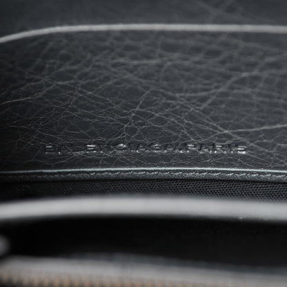 Balenciaga Agneau Classic Hardware Continental Zip Around Wallet Gris Tarmac 6 of 9