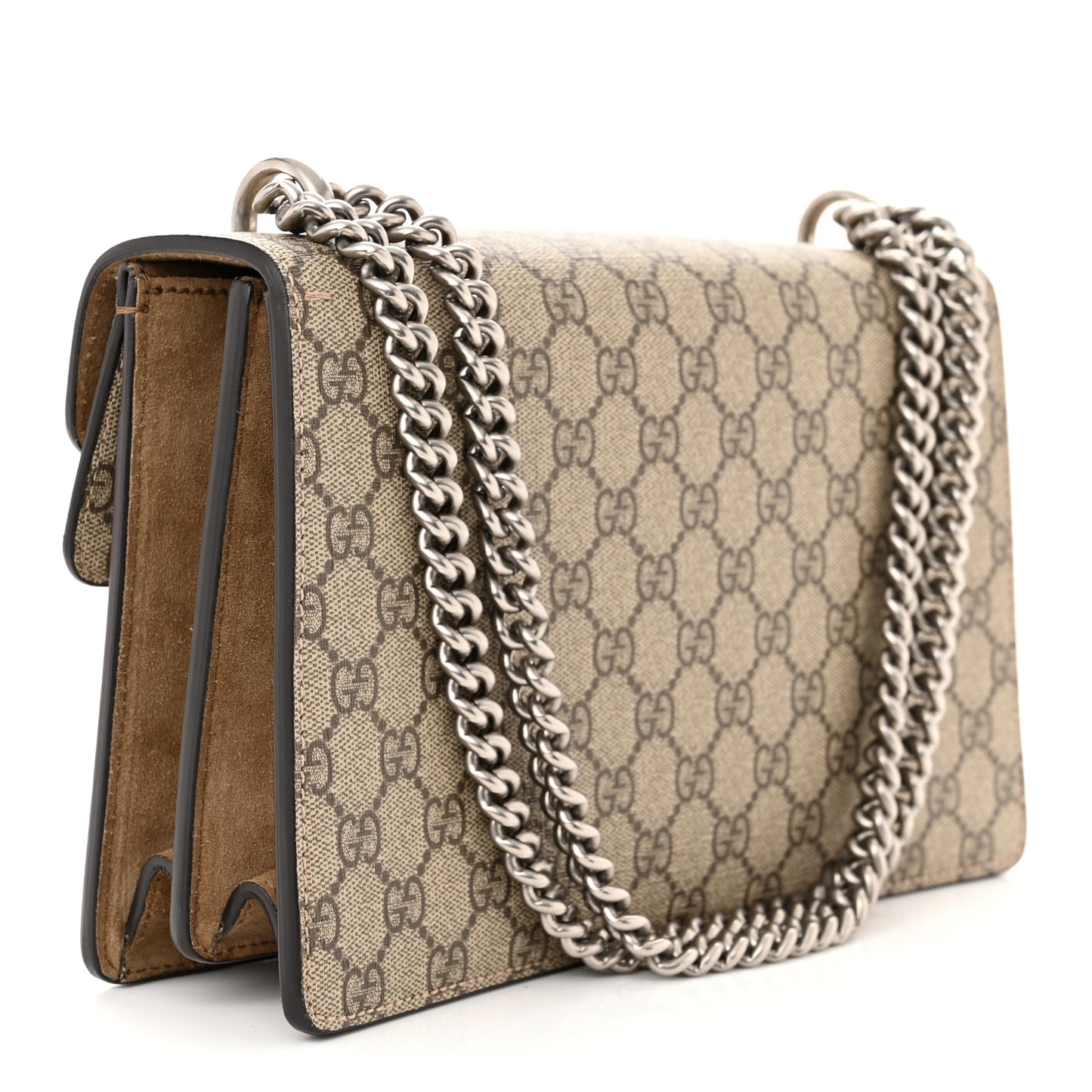 GG Supreme Monogram Small Dionysus Shoulder Bag Taupe