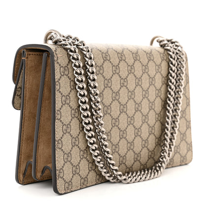 Gucci GG Supreme Monogram Small Dionysus Shoulder Bag Taupe 3 of 12