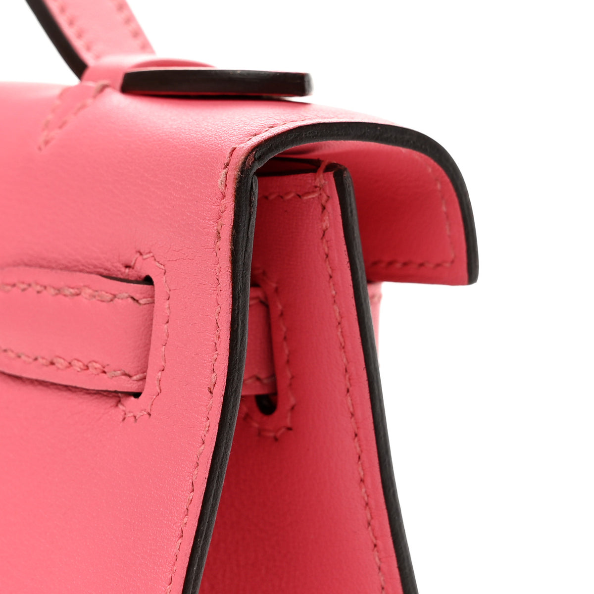 Hermes Swift Kelly Pochette Clutch Rose Azalee 13 of 14