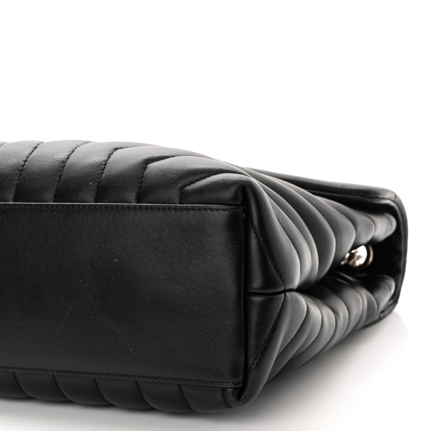 Saint Laurent Calfskin Y Quilted Monogram Medium Loulou Chain Satchel Black 11 of 11