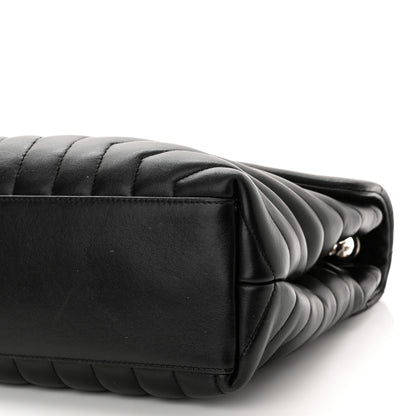 Saint Laurent Calfskin Y Quilted Monogram Medium Loulou Chain Satchel Black 11 of 11