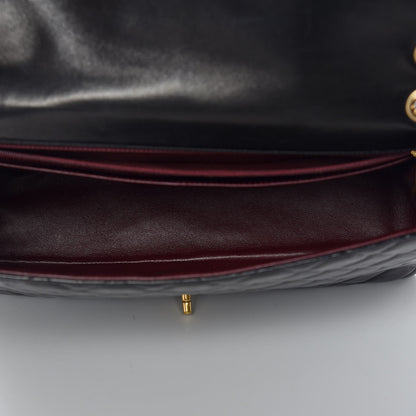 Chanel Lambskin Quilted Maxi Single Flap Black 7 of 10