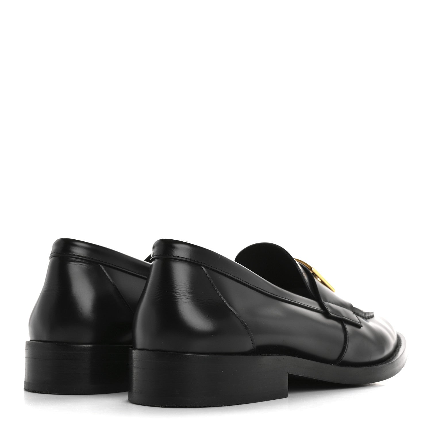 Chanel Shiny Calfskin CC Loafers Black White 39.5 Black White 5 of 9