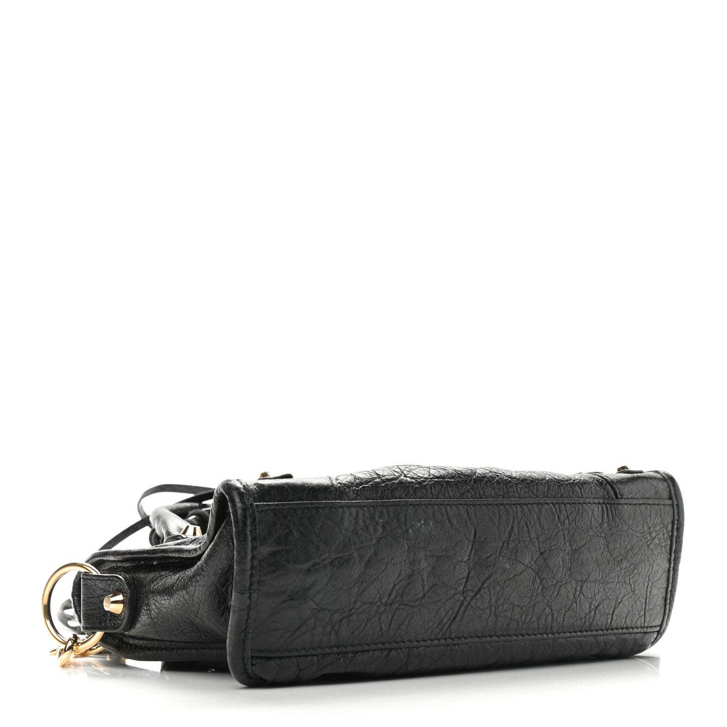 Agneau Classic Gold Hardware Mini City Black