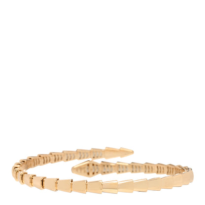 Bulgari 18K Yellow Gold Diamond Serpenti Viper Bracelet M 2 of 4