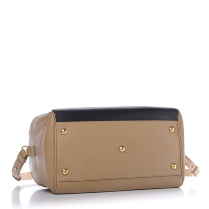 Saint Laurent Smooth Calfskin Bi-Color Duffle 6 Beige Black 5 of 10