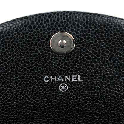 Chanel Caviar Half Moon Wallet On Chain WOC Black 6 of 8