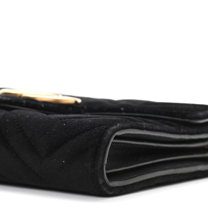 Gucci Velvet Matelasse GG Marmont Chain Wallet Black 13 of 13