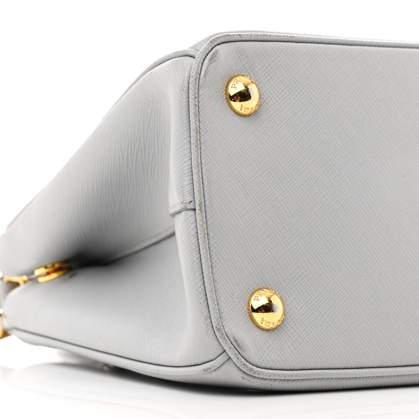 Saffiano Lux Small Galleria Double Zip Tote Granito