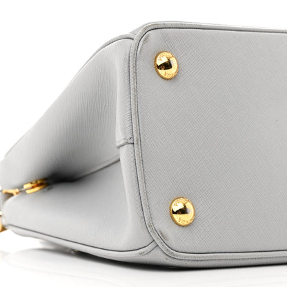 Prada Saffiano Lux Small Galleria Double Zip Tote Granito 9 of 13