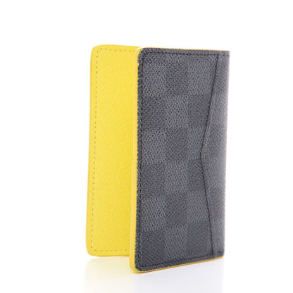 Louis Vuitton Damier Graphite Logo Pocket Organizer Yellow 3 of 6