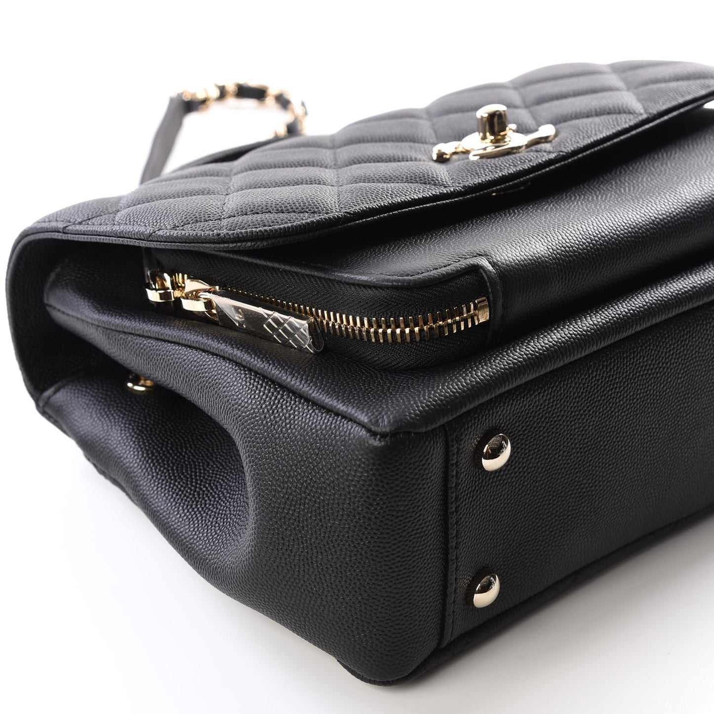 Caviar Quilted Medium Business Affinity Flap Black