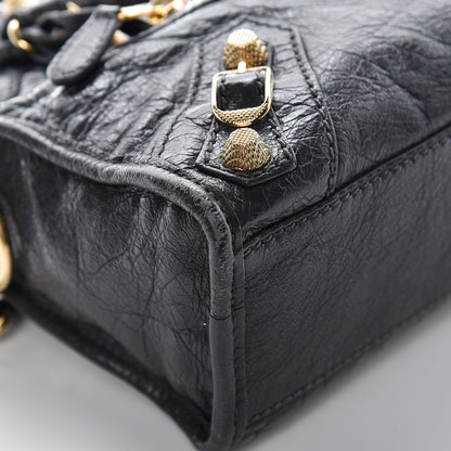 Balenciaga Agneau Giant 12 Gold Hardware Mini City Gris Fossile 8 of 11
