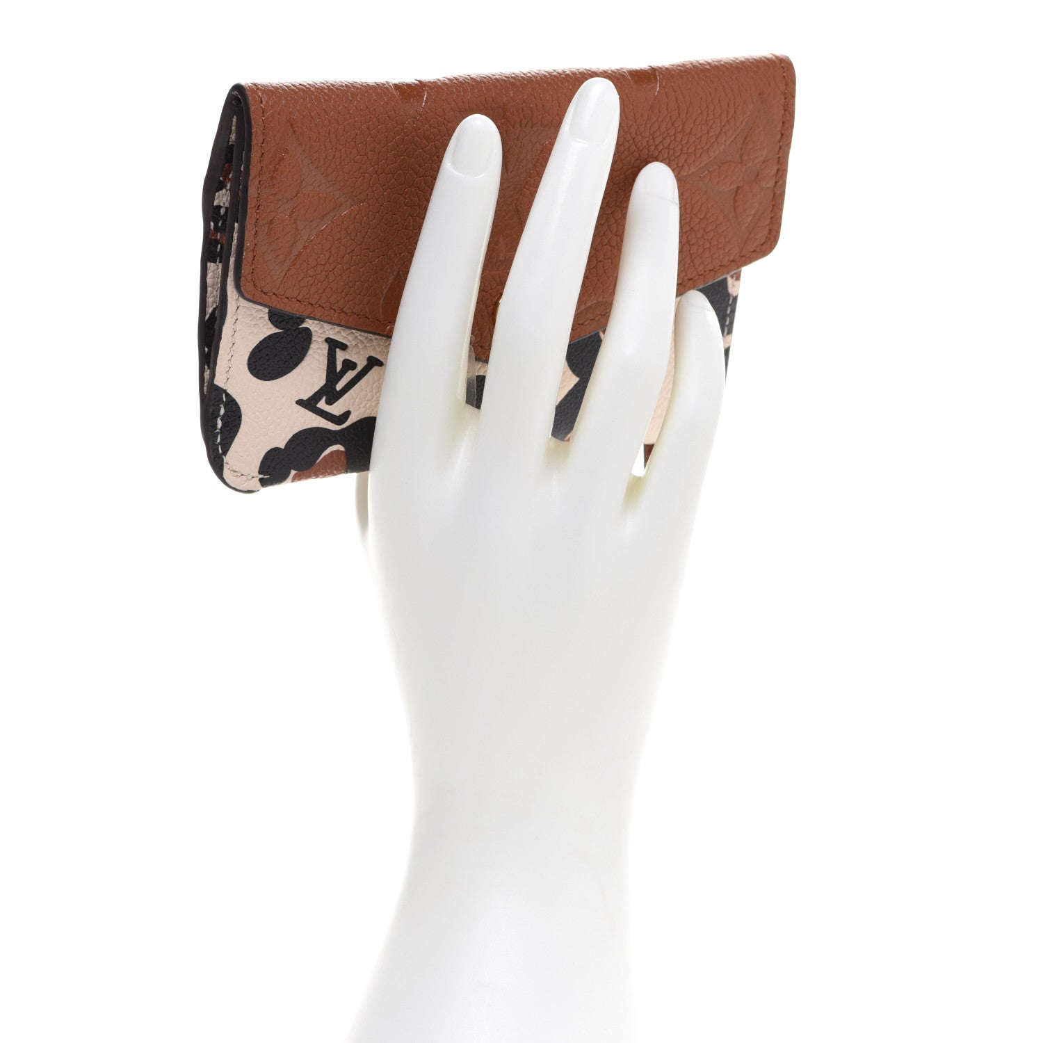 Louis Vuitton Empreinte Monogram Giant Wild At Heart Key Pouch Caramel 2 of 9