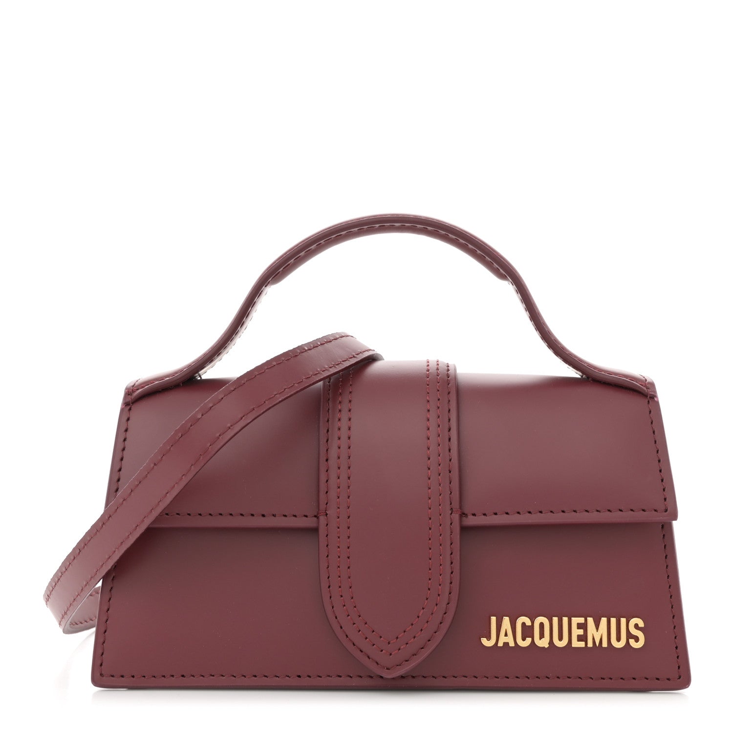 Jacquemus Smooth Calfskin Le Bambino Dark Burgundy 1 of 10