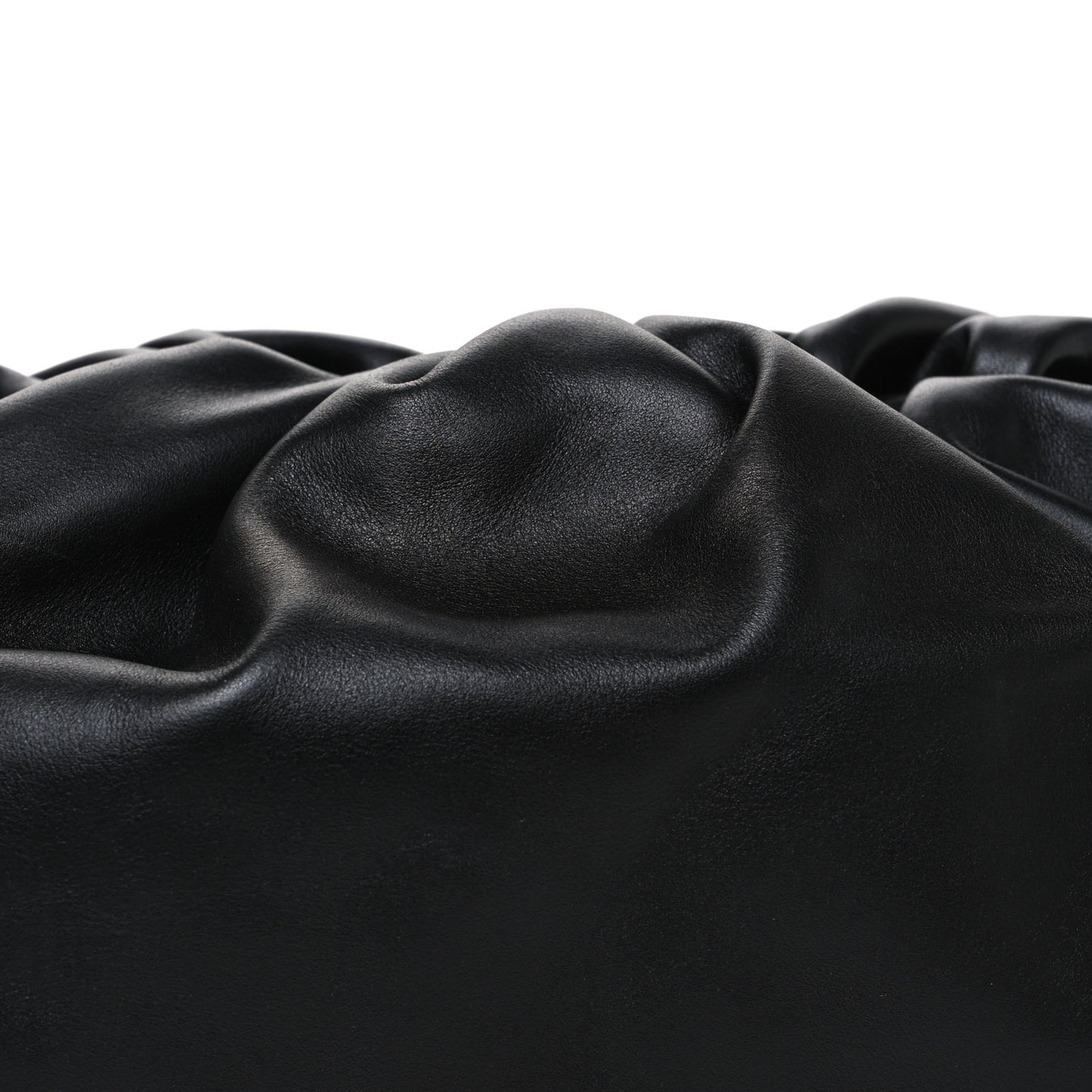 Smooth Butter Calf The Pouch Oversized Clutch Black