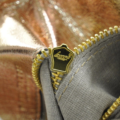 Marc Jacobs Leather Patchwork Mariah Flap Bag Metallic Blush 10 of 10