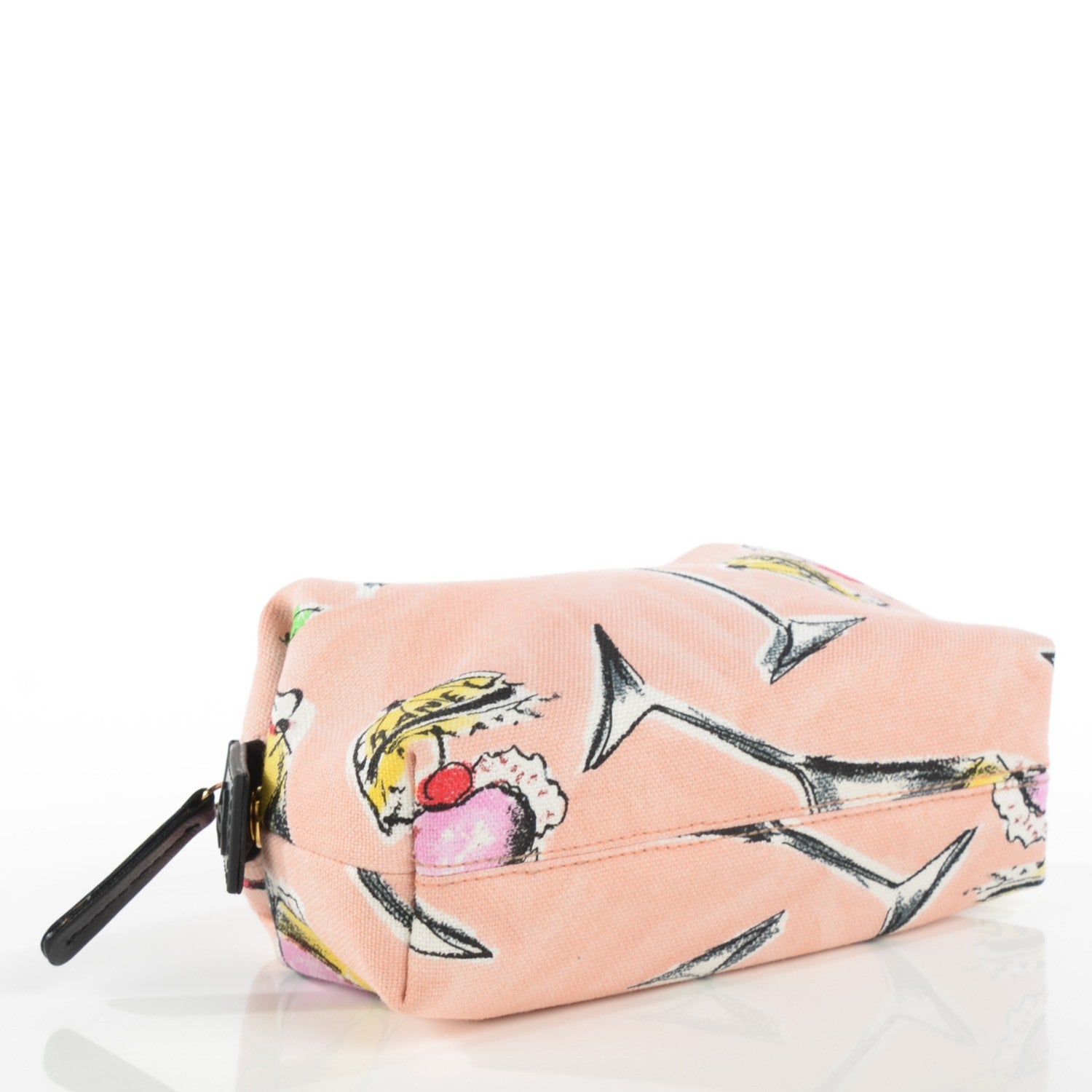 Chanel Cotton Canvas Cosmetic Pouch Pink 4 of 8