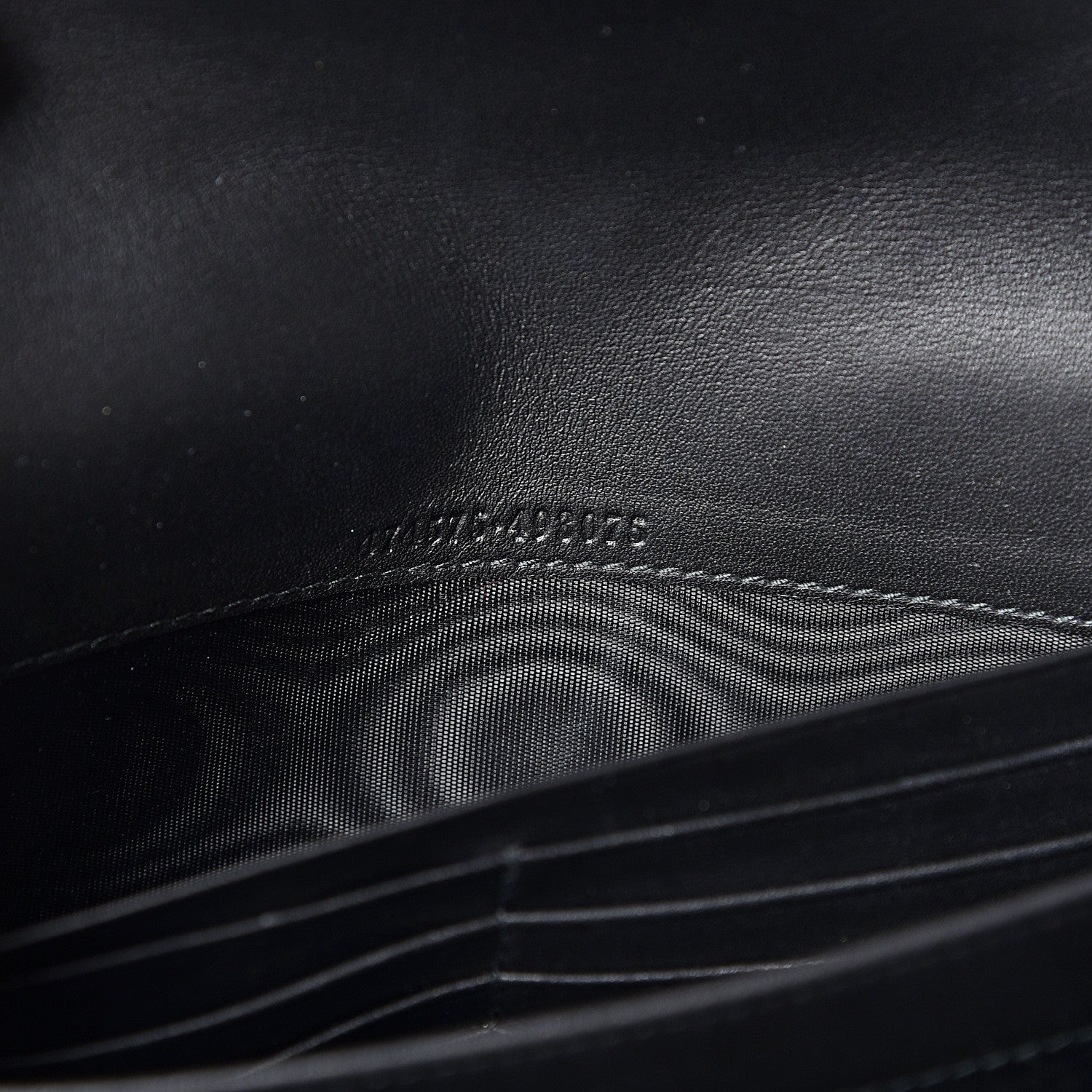 Gucci Velvet Matelasse GG Marmont Chain Wallet Black 6 of 9