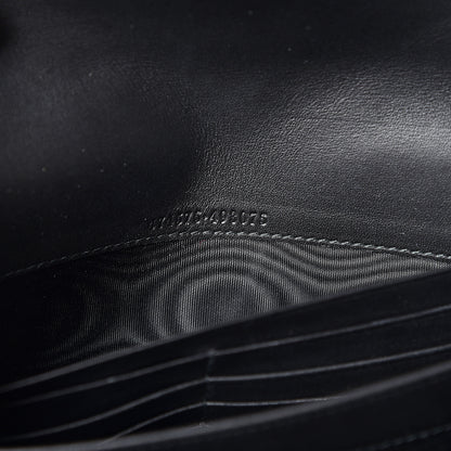 Gucci Velvet Matelasse GG Marmont Chain Wallet Black 6 of 9