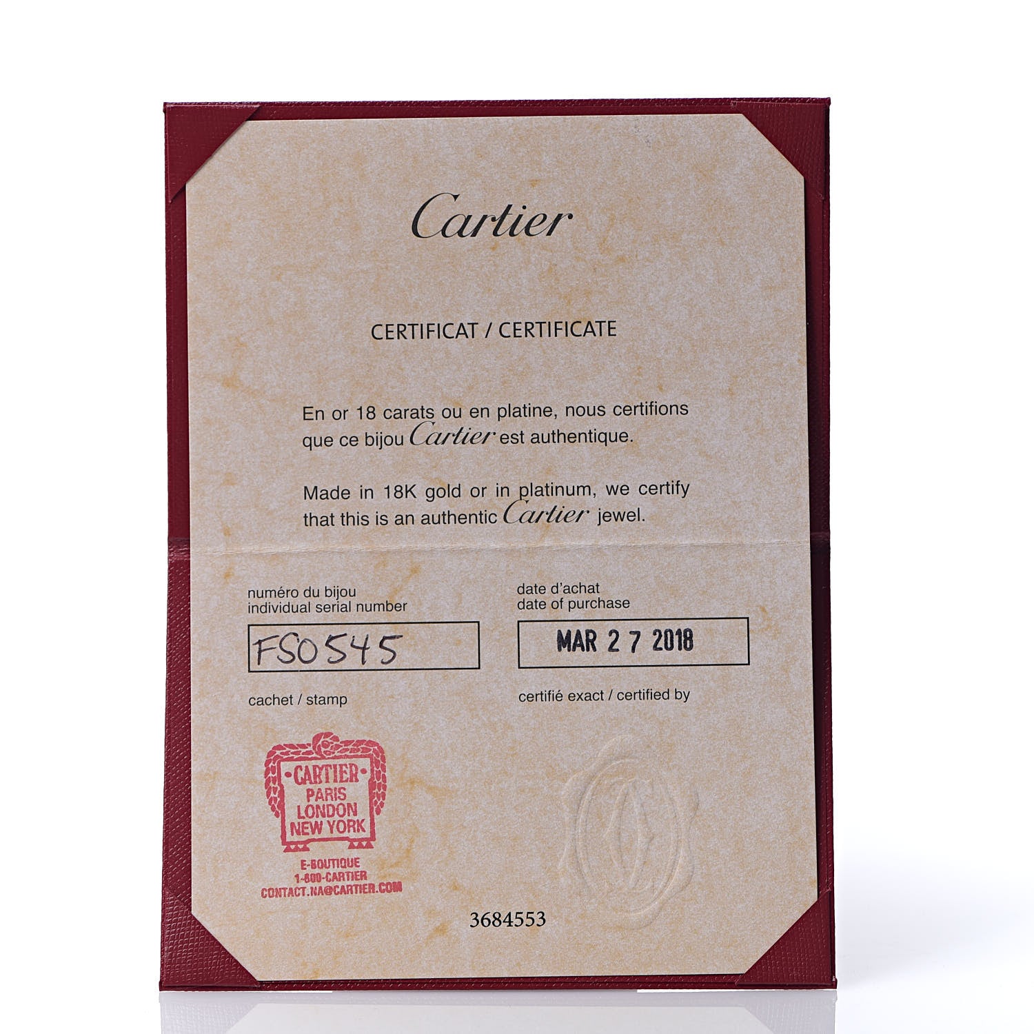 Cartier 18K Yellow Gold LOVE Bracelet 17 6 of 7