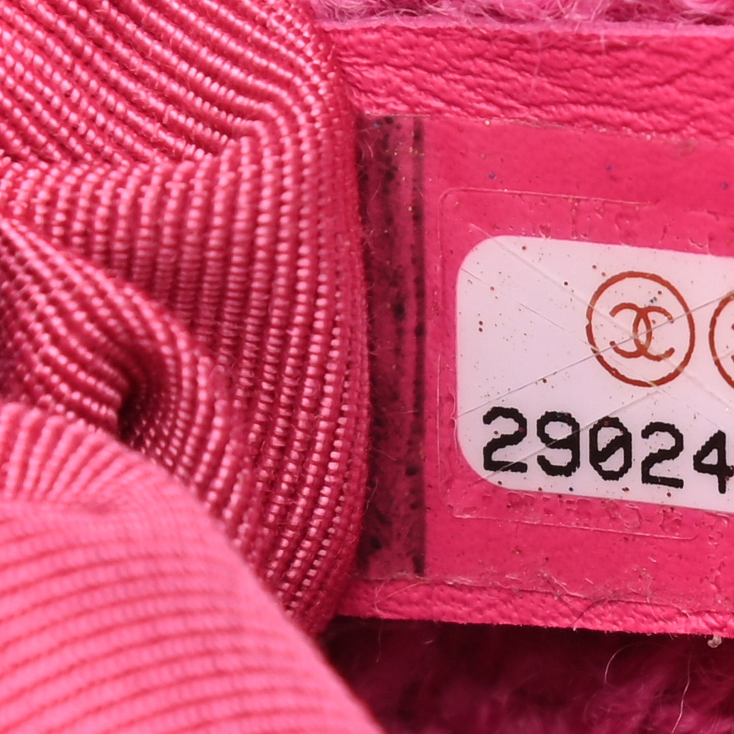 Wool Tweed Large Zipped Shopping Tote Pink