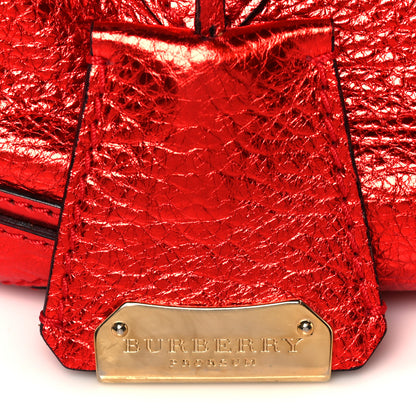 Burberry Metallic Calfskin Small Blaze Satchel Red 8 of 12