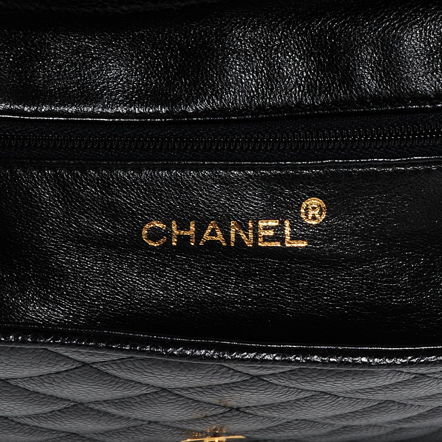 Caviar Quilted Crossbody Bag Black