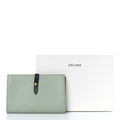 Celine Grained Calfskin Large Multifunction Strap Wallet Pistachio 18 of 18
