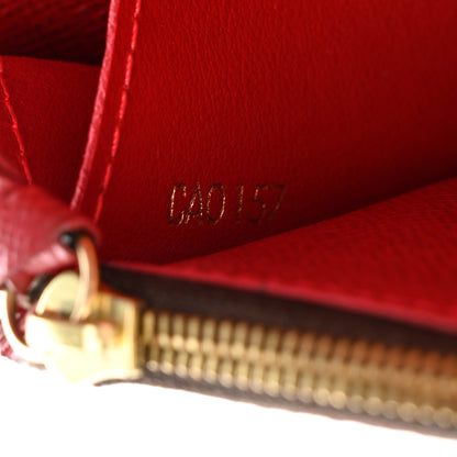 Louis Vuitton Damier Ebene Caissa Wallet Cherry 7 of 15
