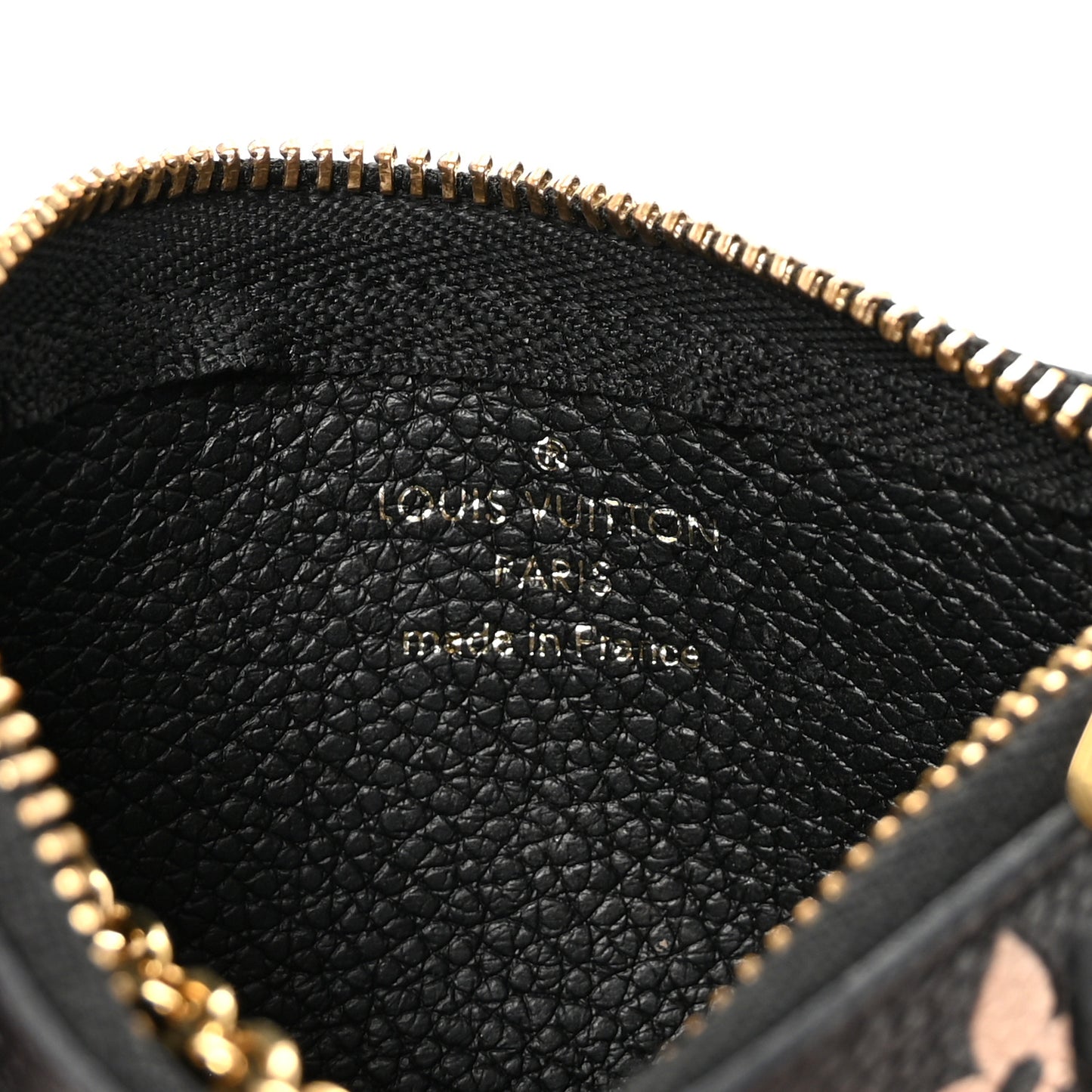 Empreinte Monogram Giant Key Pouch Black Beige