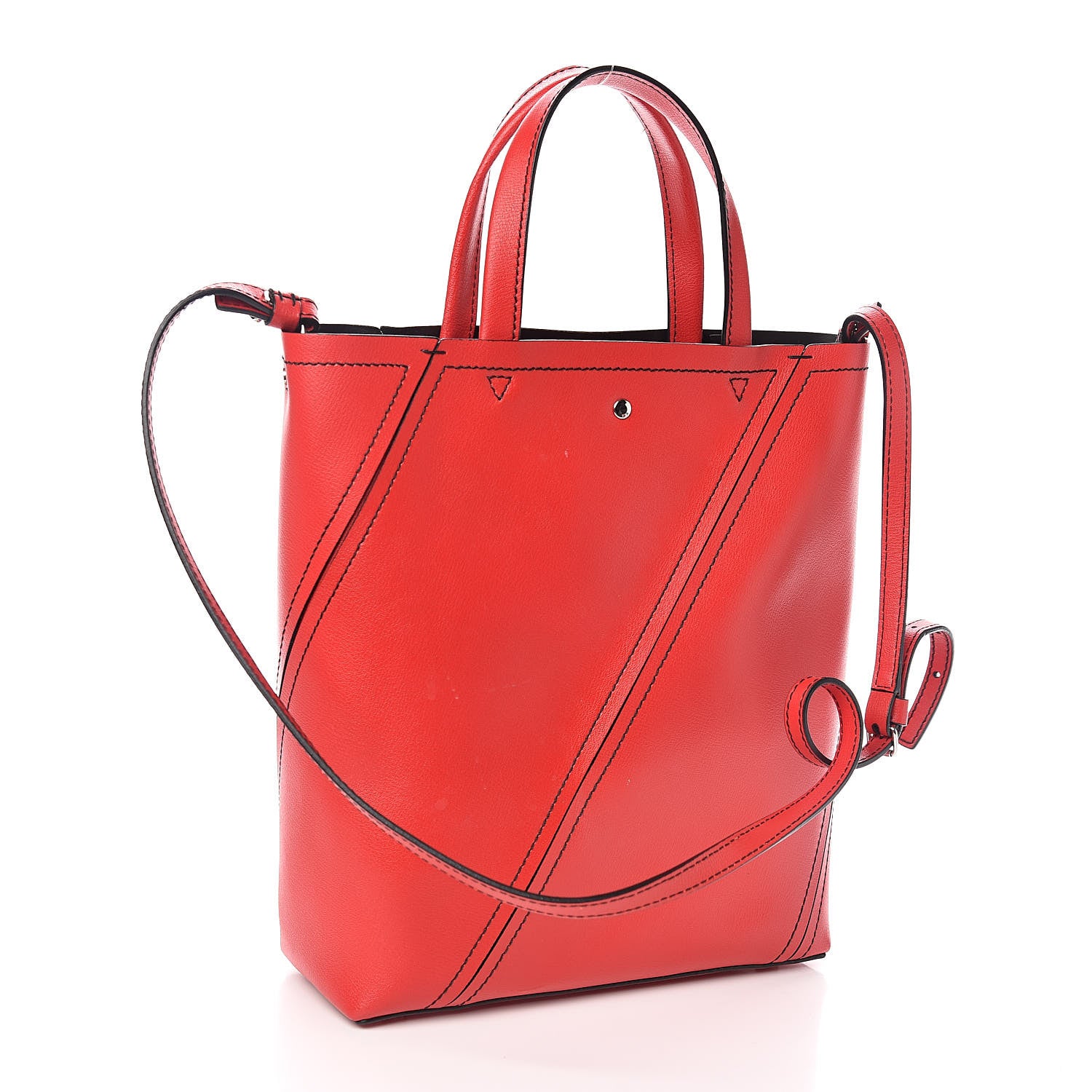 Proenza Schouler Smooth Calfskin Hex Tote Cardinal 3 of 10