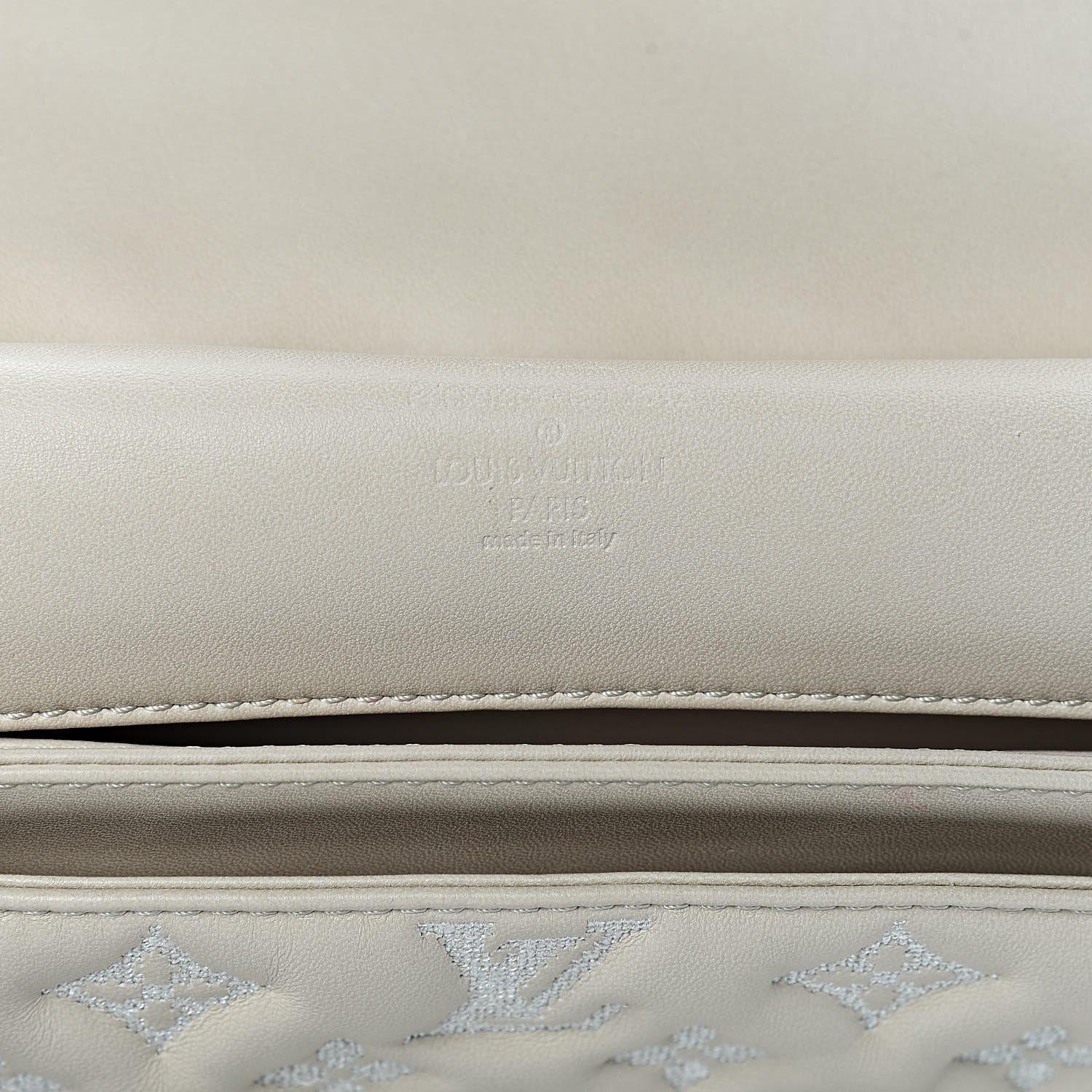 Louis Vuitton Lambskin Mama Broderie Pochette Ivory 6 of 14