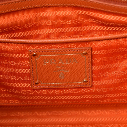 Prada Saffiano Lux Top Handle Tote Papaya 6 of 25