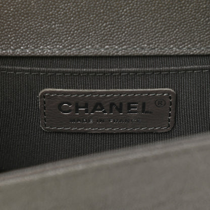 Chanel Caviar Quilted Small Boy Flap Dark Grey 6 of 10