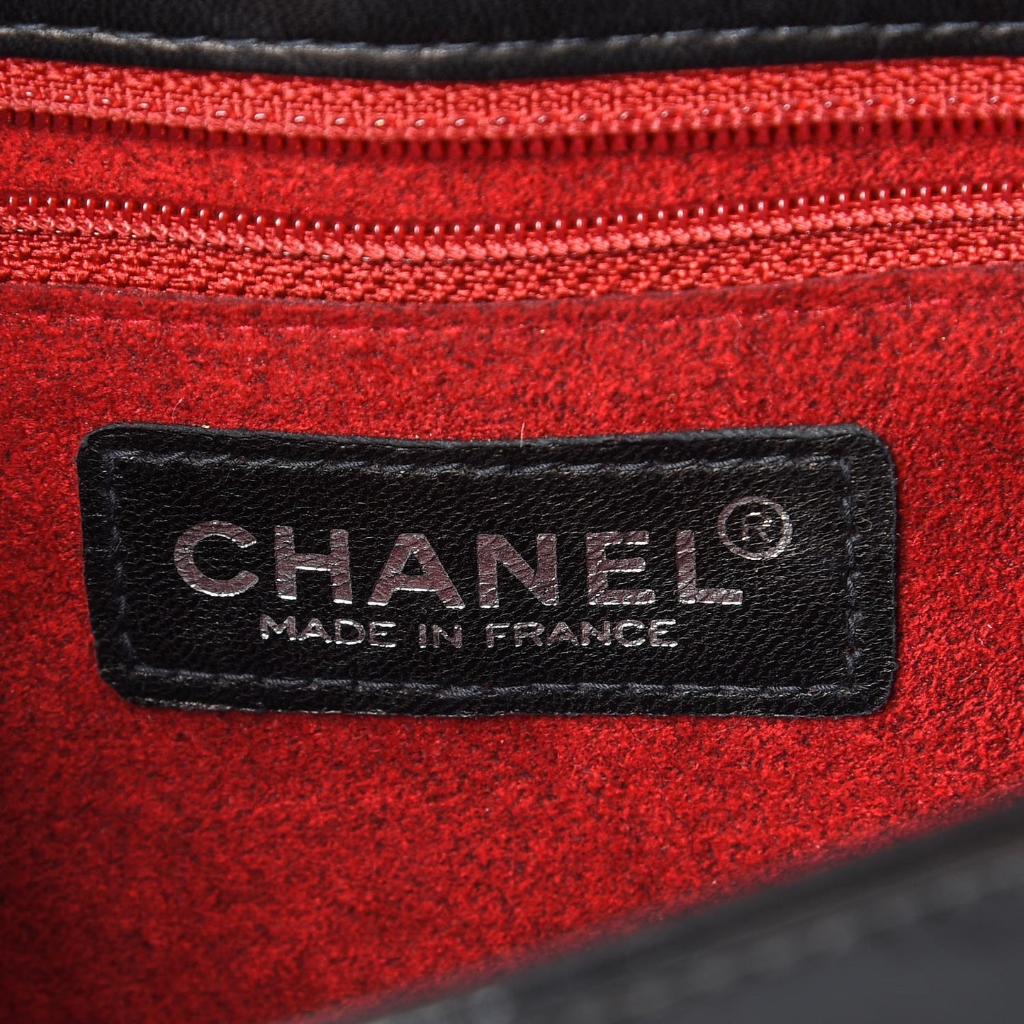 Patent Chocolate Bar Quilted CC Flap Black