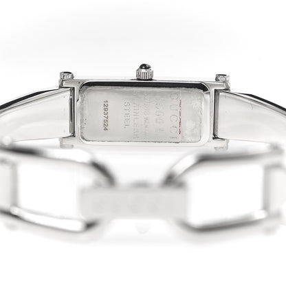 Gucci Stainless Steel Diamond Mother of Pearl 12mm 1500L Horsebit Quartz Watch 5 of 6