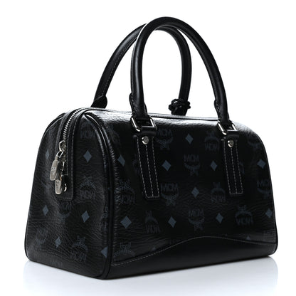 MCM Visetos Small Boston Bag Black 4 of 14